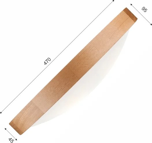 Brilagi-LED RGBW Plafonieră dimabilă CARVALHO SLIM 3xE27/9W/230V Wi-Fi stejar, diametru 47 cm