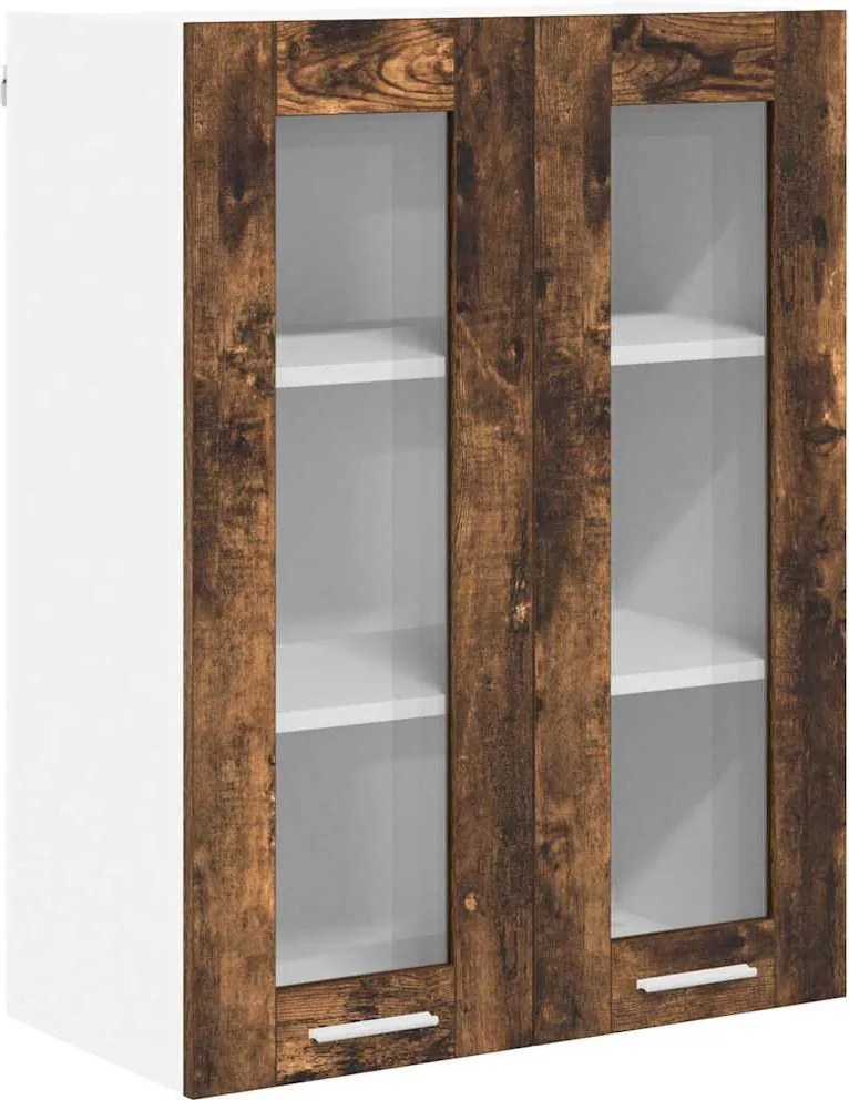 vidaXL Dulap suspendat Stejar fumuriu 60 x 31 x 80 cm Lemn compozit