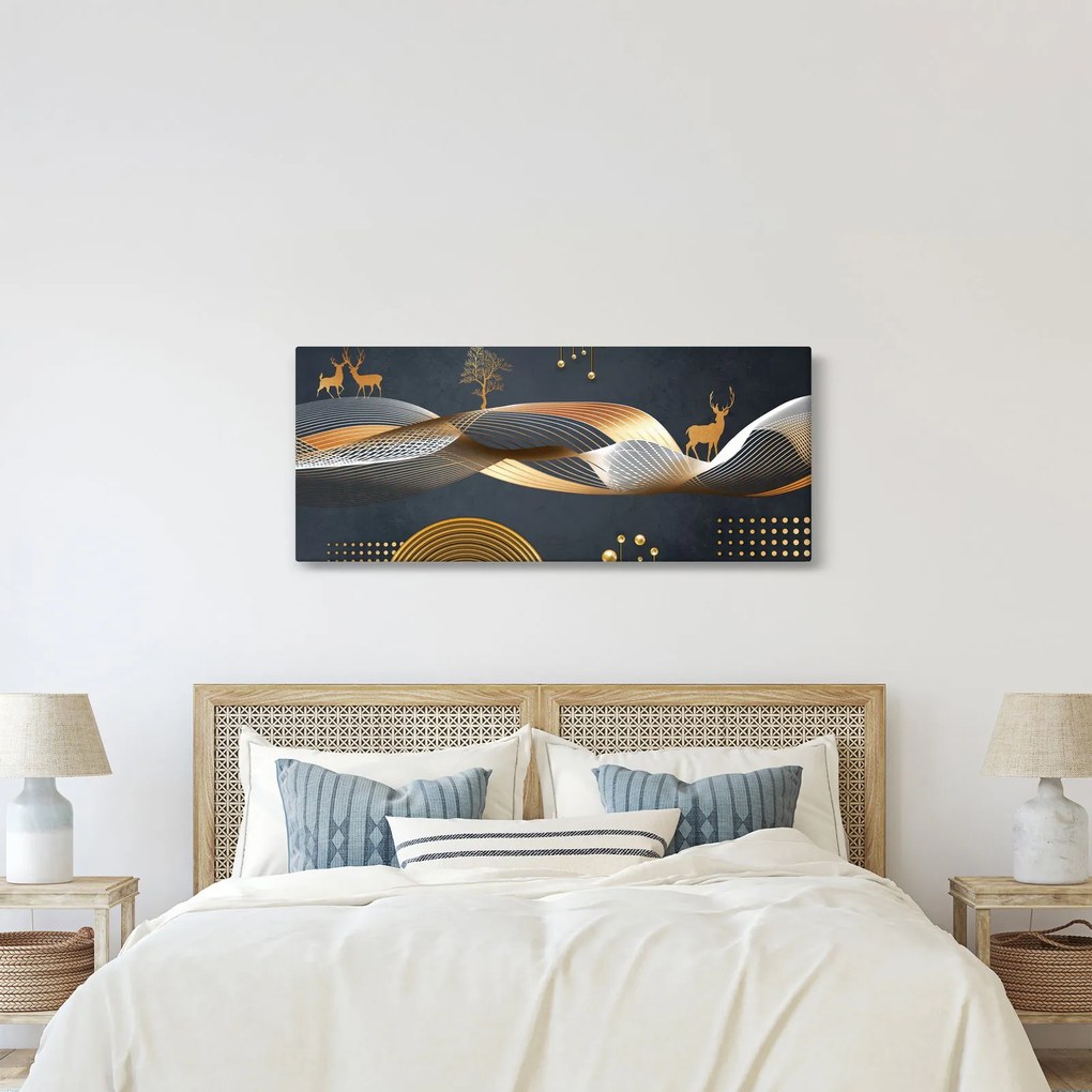 Tablou - Cerb, grafică (120x50 cm)