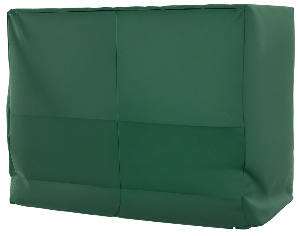 Outsunny Husă pentru Leagăn cu 3 Locuri, Protecție Împotriva Ploii pentru Mobilier de Exterior, 240x133x185 cm, Verde | Aosom Romania