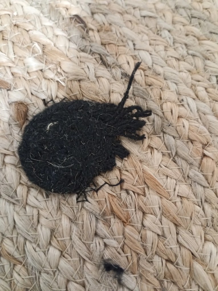 OFERTA Covor din iuta pentru copii CAP DE URS 100 cm clasa II