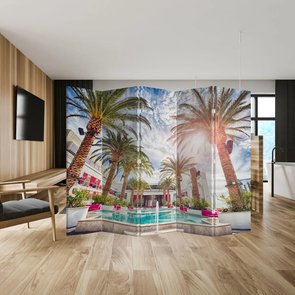 Paravan - Palmier cu bazin (210x170 cm)
