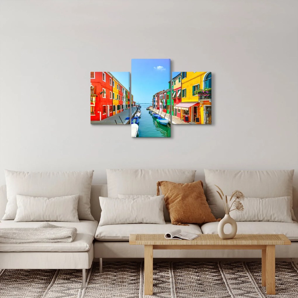 Tablou - Insula Burano, Veneția, Italia (90x60 cm)