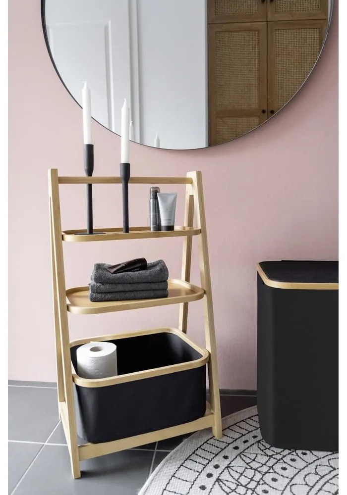 Etajeră de baie din bambus 44x80 cm Ecori – Wenko
