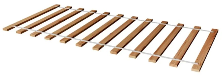 Somiera pat, 90x200 cm, culoare natur, lemn