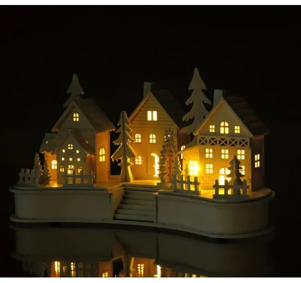 Decorațiune LED de Crăciun Retlux LED/2xAA sat