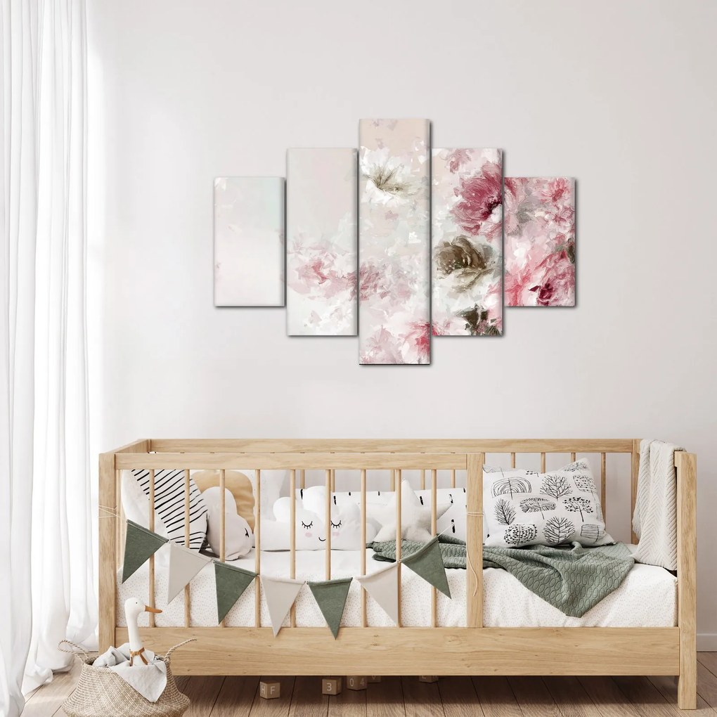 Tablou - Pictura flori roz (150x105 cm)
