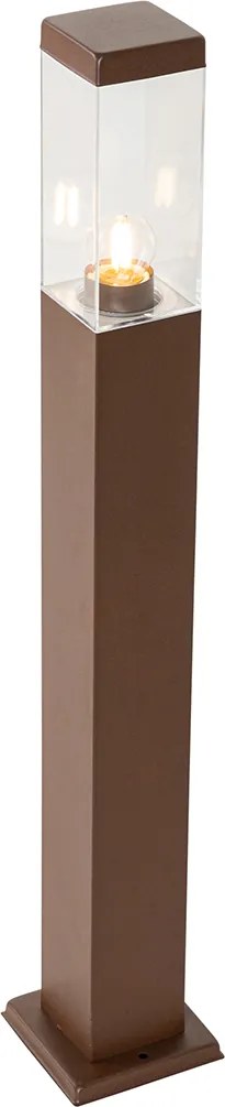 Stâlp de iluminat inteligent de exterior maro rugină 80 cm, inclusiv WiFi P45 - Malios