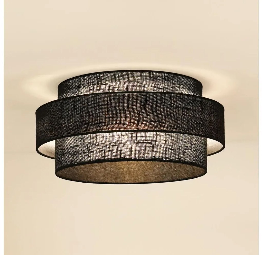 Plafonieră Brilagi SPACE YUTE LED/12W/230V d. 50 cm negru