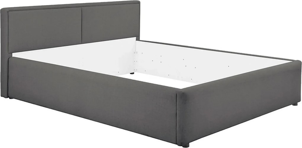 Cadru pat NEDIN 160x200, stofa clasica gri inchis - Maya 21