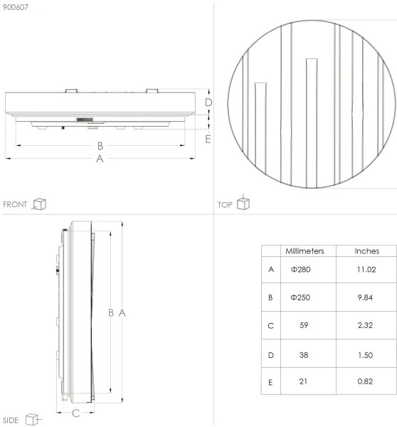 Plafonieră LED FERENTINO LED/10W/230V d. 28 cm Eglo 900607