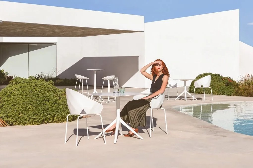 Set 2 Scaune de bar exterior / interior design modern premium VASES BAR STOOL H-89cm 47071 Vondom