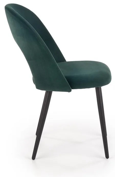 Scaun de bucaterie Gema, verde/negru