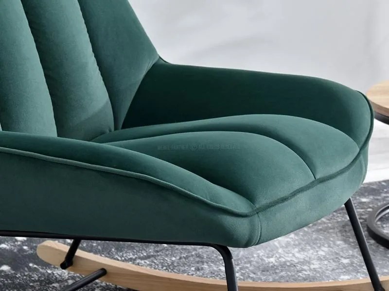 Fotoliu Bertie (verde + fag negru). 1109880