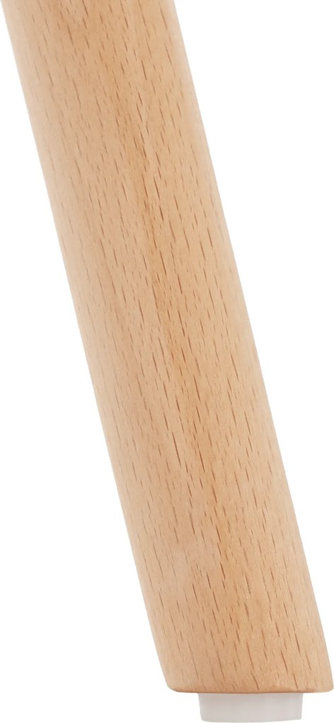 Masă de bucătărie, albă/fag, diametru 90 cm, GAMIN 2 NEW 90