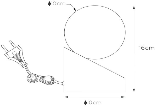 Lucide 45561/01/36 - Lampă de masă LEN 1xG9/40W/230V
