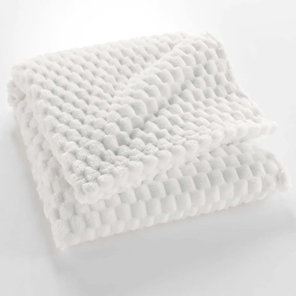 Pătură crem din microflanel 125x150 cm Mini Frosty – douceur d'intérieur