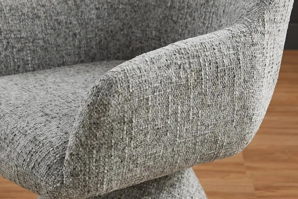 Scaun pivotant AMBIENTO tesatura Chenille gri