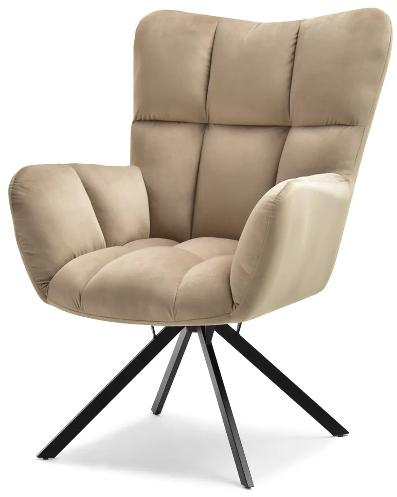 Fotoliu Kikino X (bej + negru). Promo -8%. 1110132