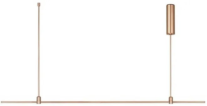 Sistem tubular magnetic-decorativ GRAMMI 03 H-75cm, auriu satinat