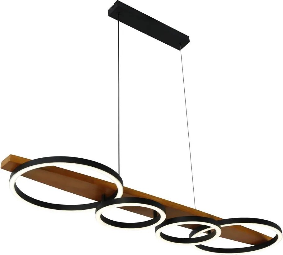 Brilagi - Lustră LED pe cablu PLANK LED/35W/230V 4000K 30x100 cm lemn