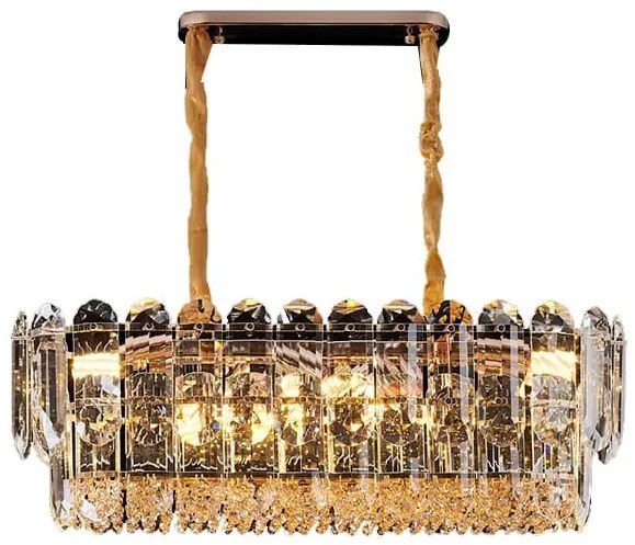 Candelabru Cristal, Elisa, 80-35cm Gold