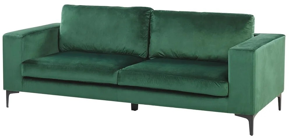 Canapea 3 locuri VEDISO (poliester) (verde). 1019392