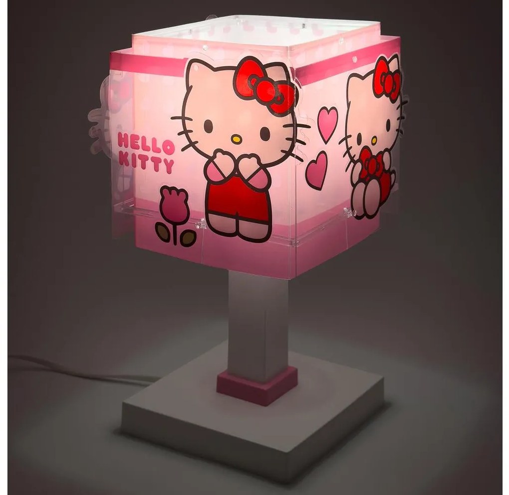 Dalber 73261 - Lampă de noptieră LED HELLO KITTY pentru copii 1xG4/4W/230V, roz