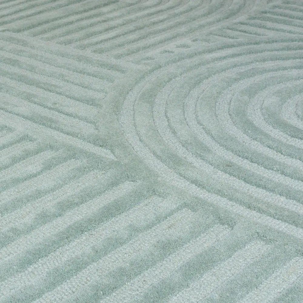 Covor din lână Flair Rugs Zen Garden 160 x 230 cm, turcoaz
