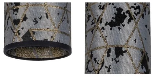 Lustră pe cablu AVALO 2xE27/60W/230V d. 20 cm gri/negru