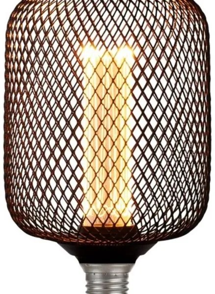 Searchlight 26002BK - Bec LED decorativ Wire Mesh E27/4,5W/230V 2700K