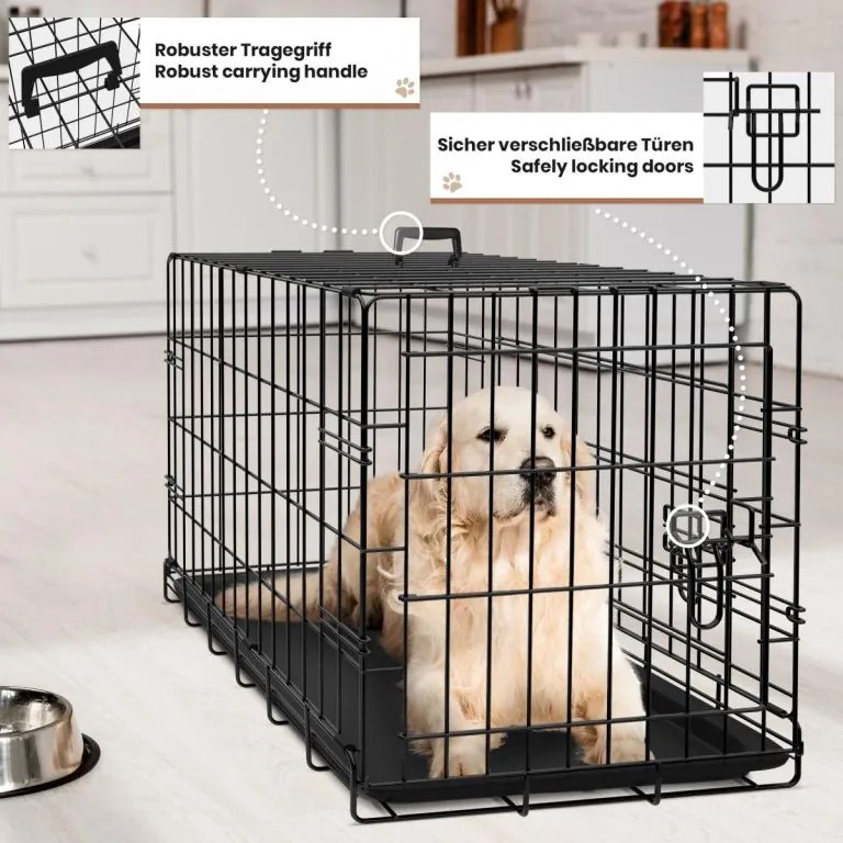 Leopet Cușcă pliabilă pentru câini 121 x 74 x 80,5 cm, XXL,