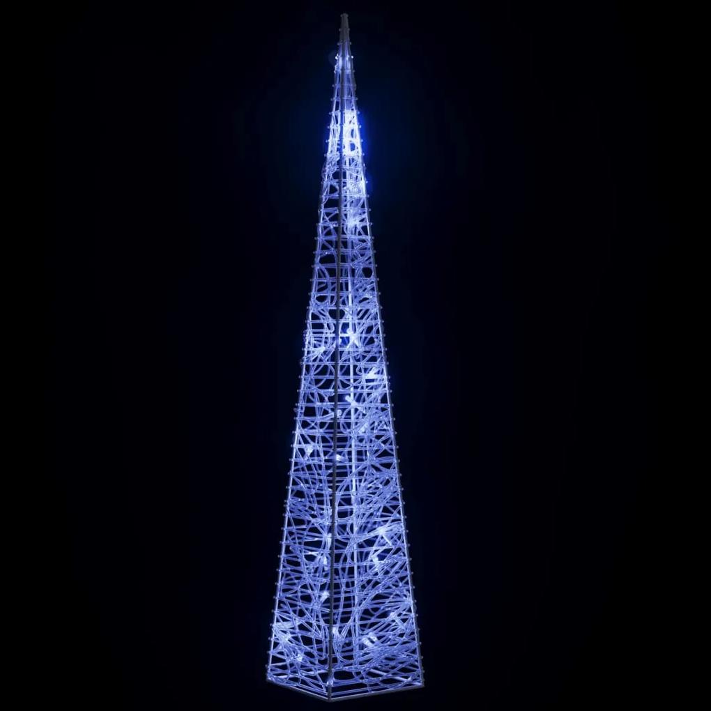 Con de lumina cu LED decorativ, albastru, 60 cm, acril 1, Albastru, 60 cm