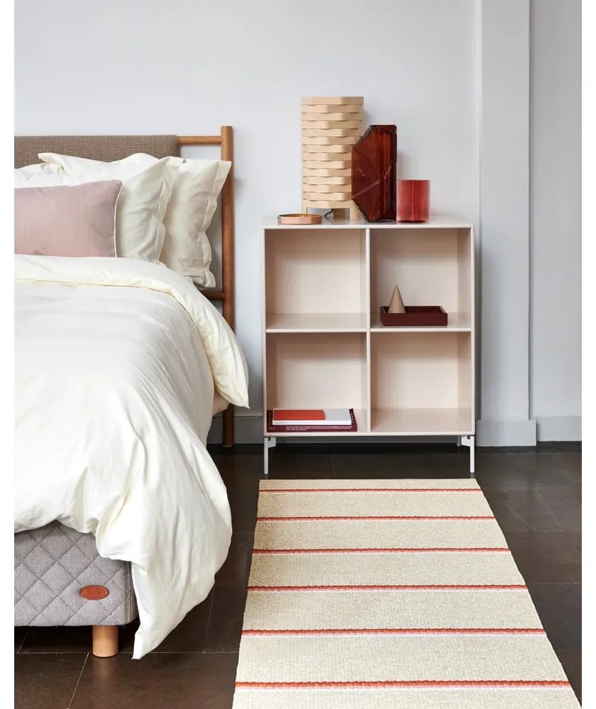 Covor tip traversă pentru interior și exterior cărămiziu/crem 70x180 cm Olle Brick Cream – Pappelina