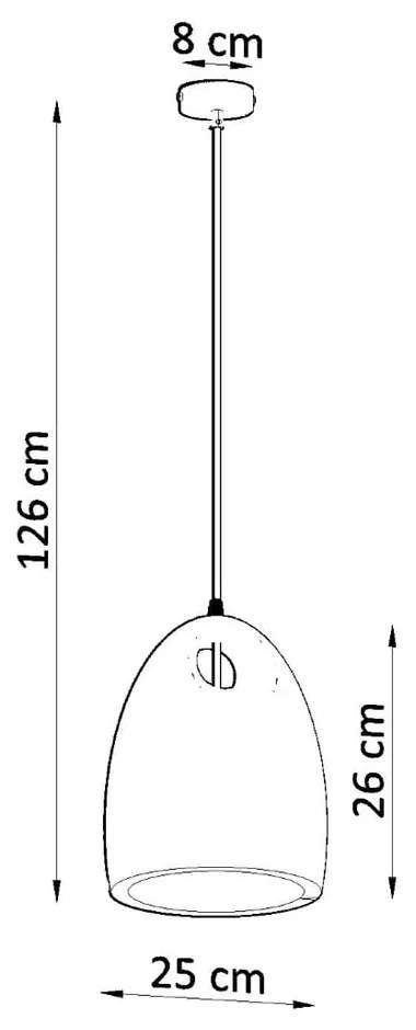 Lustră albă cu abajur din ceramică ø 25 cm Sativa – Nice Lamps