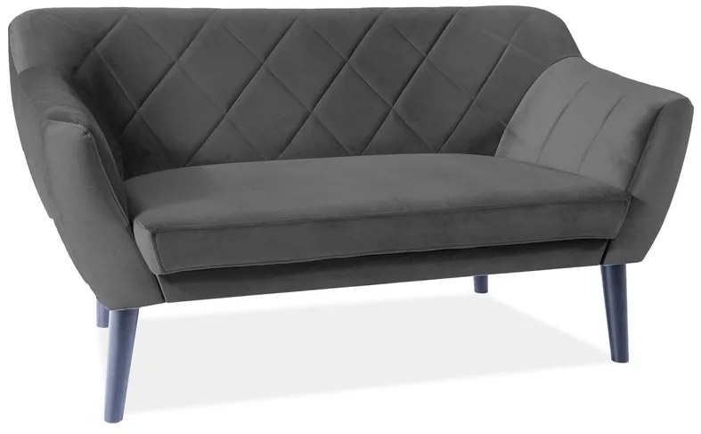 Canapea tapitata Karo 2 Velvet - Negru