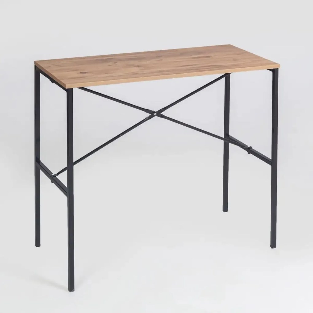 Masa tip bar Alexa Homs, 100x45x92 cm, nuc/negru