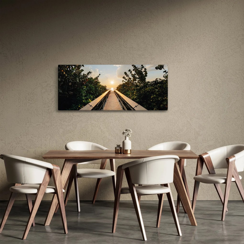 Tablou - drum spre soare (120x50 cm)