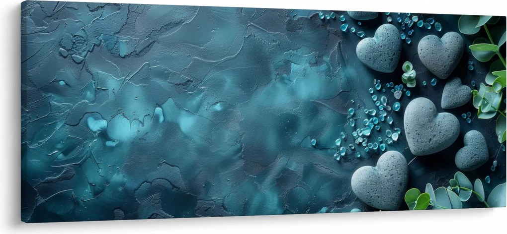 Tablou - Pietre în formă de inimă (120x50 cm)
