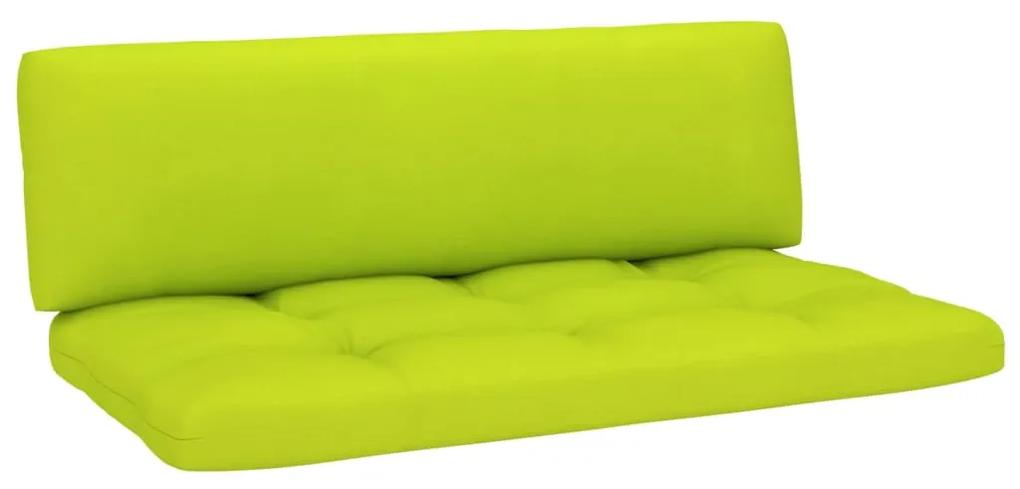 Canapea de mijloc din paleti de gradina, gri, lemn pin tratat verde aprins, canapea de mijloc, Gri, 1
