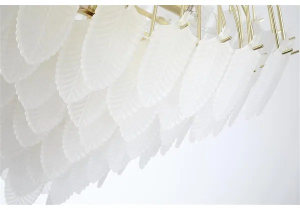 Searchlight 48970-6SB - Candelabru pe lanț FEATHER, 6xE14/60W/230V