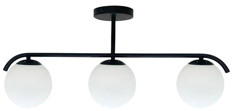Lustră pe tijă AMADEO 3xE14/40W/230V negru