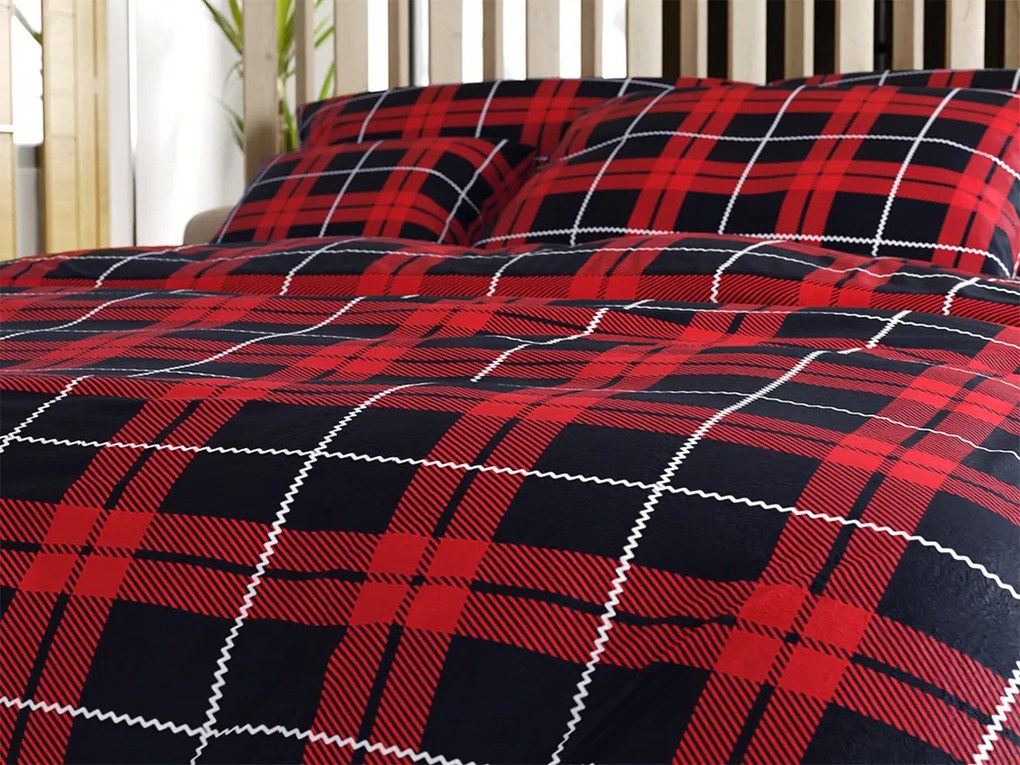 Lenjerie cocolino ALBURY rosie Dimensiune lenjerie de pat: 70 x 90 cm | 140 x 220 cm