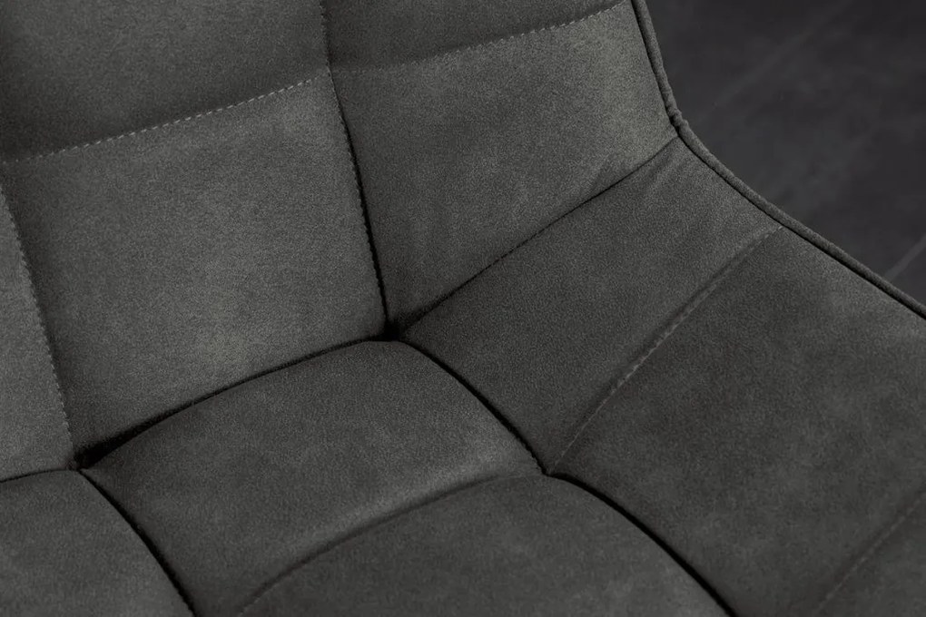 Set de 4 scaune ROADSTAR microfibra gri inchis