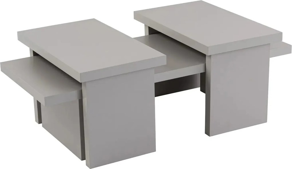 Masuta cafea SANCTUARY, gri, PAL, 110x45x30 cm