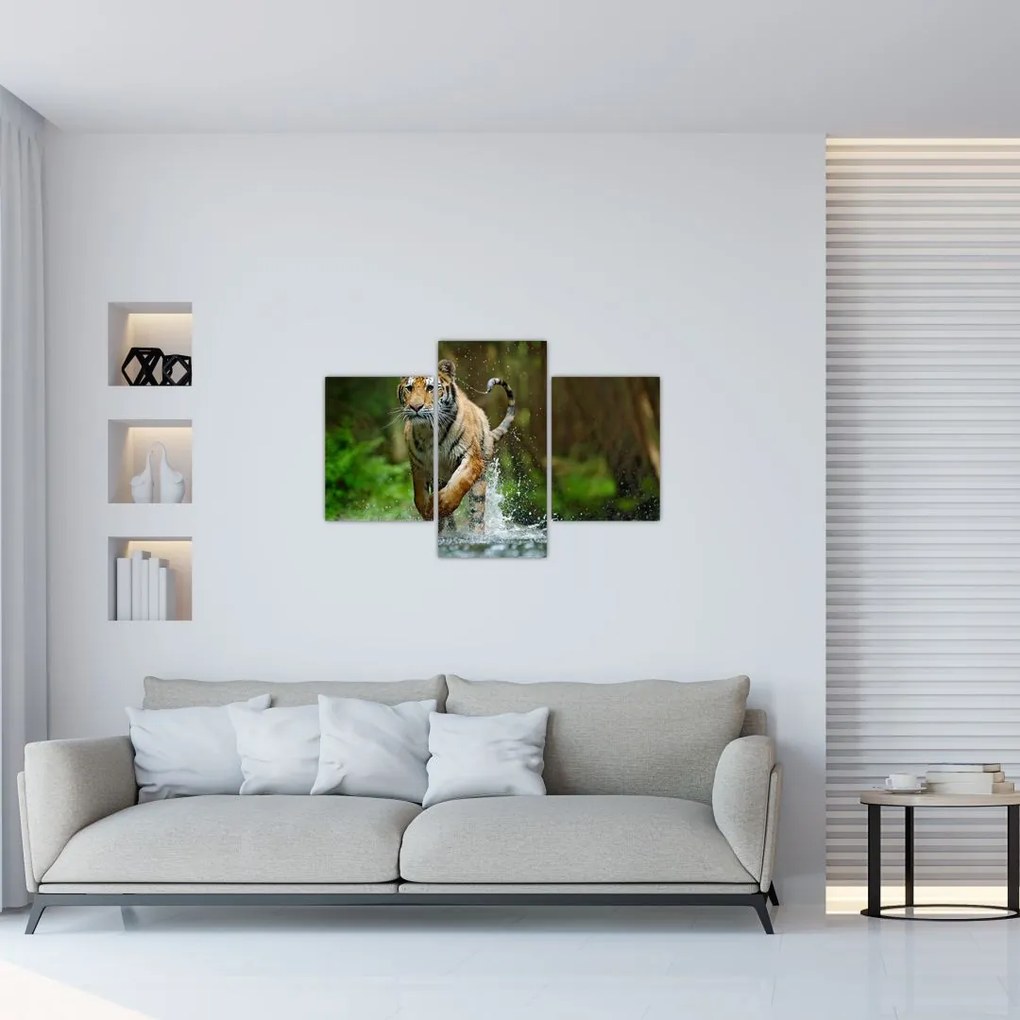 Tablou cu trigrul fugind (90x60 cm)