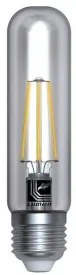 Bec decorativ LED COG 6W tub clar 125mm E27 LUMEN