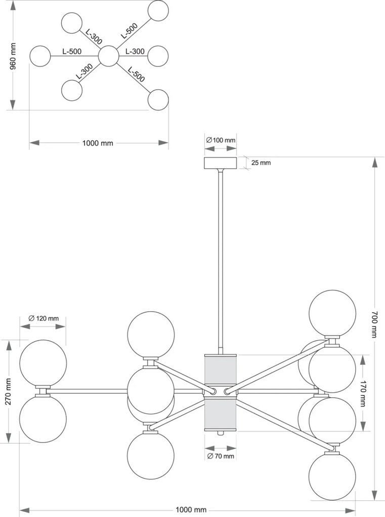 Candelabru personalizabil realizat manual Fabriano 6