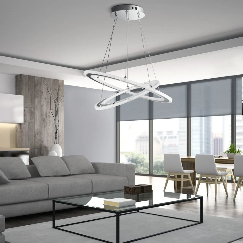 Lustra LED suspendata design modern circular Solexa 48W 5882-2CC SRT