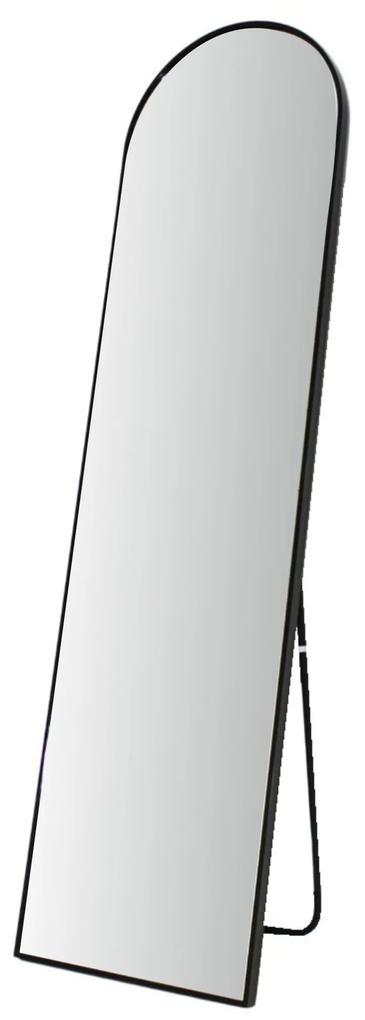 Oglindă decorativă metalică neagră 150x40 cm